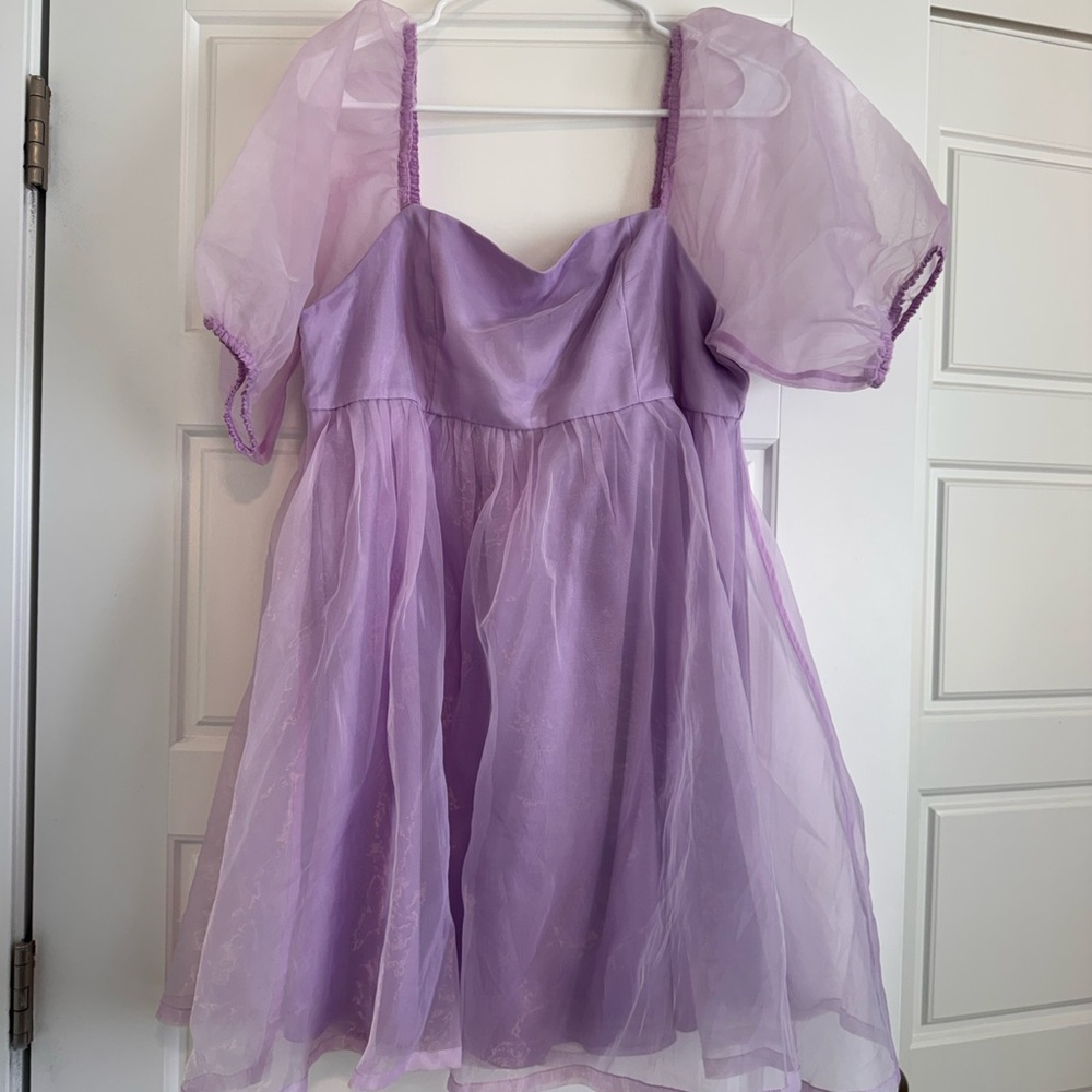 TCEC Lavender Attire with Puff Sleeves
